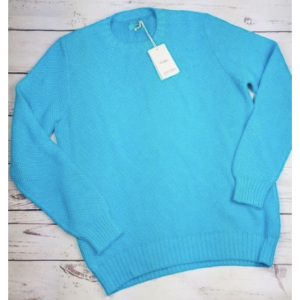 Gran Sasso Sweater M/L  Blue Crew Neck Long Sleeve